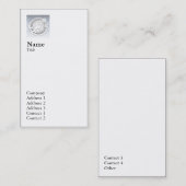 Carte De Visite Plaine - affaires (Devant / Derrière)