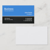 Carte De Visite Plaine bleue de réparation moderne professionnelle (Devant / Derrière)