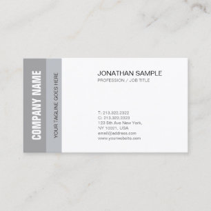 Carte De Visite Plaine de Creative Clean Design Chic Modern