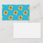Carte De Visite Plaine de tournesol (Devant / Derrière)