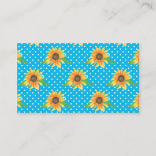 Carte De Visite Plaine de tournesol