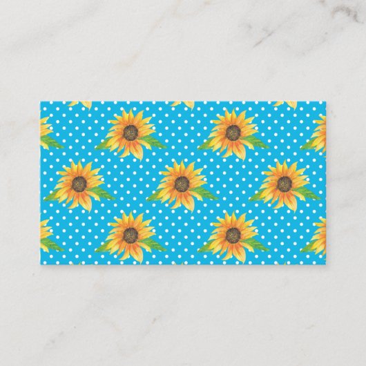 Carte De Visite Plaine de tournesol (Devant)