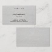 Carte De Visite Plaine élégante de conception professionnelle (Devant / Derrière)