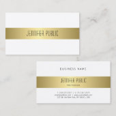 Carte De Visite Plaine lisse d'or de conception moderne avec du (Devant / Derrière)