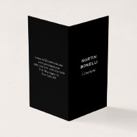 Plaine minimaliste moderne standard noir vertical