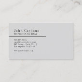 Carte De Visite Plaine moderne (Devant)