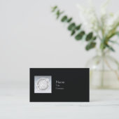 Carte De Visite Plaine noire - affaires (Debout devant)