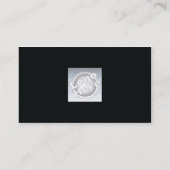 Carte De Visite Plaine noire - affaires (Dos)