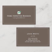 Carte De Visite Plaine professionnelle à la maison de Chambre (Devant / Derrière)
