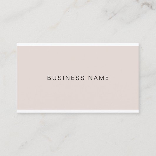 Carte De Visite Plaine propre artistique ferme de Stylish Modern (Devant)