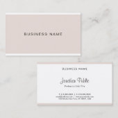 Carte De Visite Plaine propre artistique ferme de Stylish Modern (Devant / Derrière)