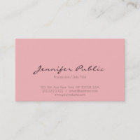 Plaine propre blanche rose élégante