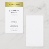 Carte De Visite Plaine propre de conception professionnelle (Devant / Derrière)