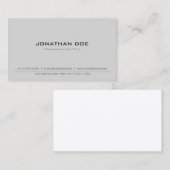 Carte De Visite Plaine propre élégante classique professionnelle (Devant / Derrière)