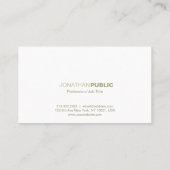 Carte De Visite Plaine propre élégante professionnelle moderne (Dos)