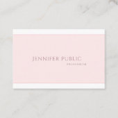 Carte De Visite Plaine simple créative professionnelle de (Devant)