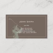 Carte De Visite Plaine simple de golf d'oscillation de golfeur (Dos)