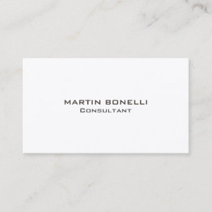 Carte De Visite Plaine tendance propre simple