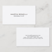 Carte De Visite Plaine tendance propre simple (Devant / Derrière)