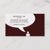 Carte De Visite plaisanterie de bagel (Dos)