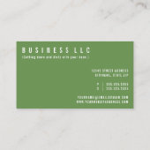 Carte De Visite plaisanterie de jardinage de houes (Dos)