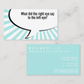 Carte De Visite plaisanterie de nez d'optométriste (Devant / Derrière)