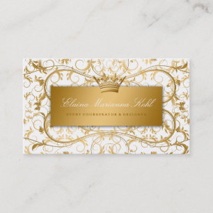 Carte De Visite Plaisir 311 blanc divin d'or