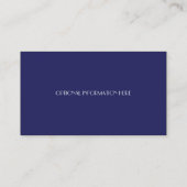 Carte De Visite Plaisir bleu et blanc (Dos)