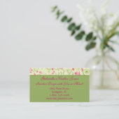 Carte De Visite Plaisir floral (Debout devant)