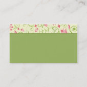 Carte De Visite Plaisir floral (Dos)