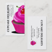 Carte De Visite Plaisirs de petit gâteau - pâtisseries de desserts (Devant / Derrière)