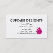 Carte De Visite Plaisirs de petit gâteau - pâtisseries de desserts (Dos)