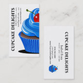 Carte De Visite Plaisirs de petit gâteau - pâtisseries de desserts (Devant / Derrière)