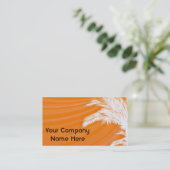 Carte De Visite Plam Trees au coucher du soleil (Debout devant)