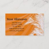 Carte De Visite Plam Trees au coucher du soleil (Dos)