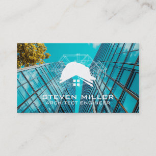 Carte De Visite Plan Architecte Bâtiments Commerciaux