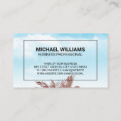 Carte De Visite Plan commercial | Île et oiseaux (Dos)