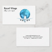 Carte De Visite Plan commercial | Réseau mondial (Devant / Derrière)