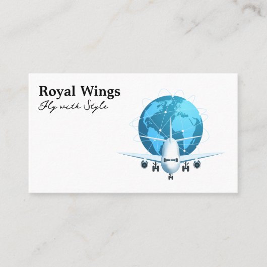 Carte De Visite Plan commercial | Réseau mondial (Devant)