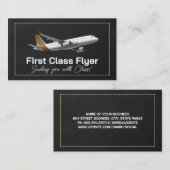 Carte De Visite Plan commercial | Style En Cuir Avec Plan (Devant / Derrière)