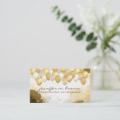 Carte De Visite Plan de Balloon Party Ombre Gold (Debout devant)