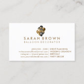 Carte De Visite Plan de l'événement Parties scintillant de décorat (Dos)