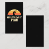 Carte De Visite Plan de retraite Chasse au père d'amour d'amour Ch (Devant / Derrière)