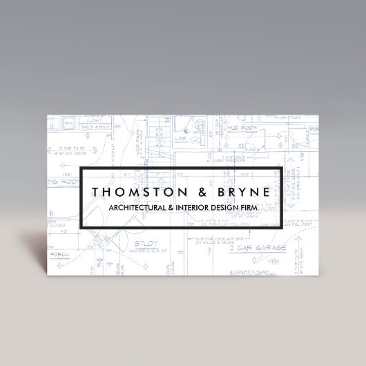 Carte De Visite Plan directeur de la construction et de l'architec