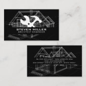 Carte De Visite Plan directeur de la maison | Architecte | Outils (Devant / Derrière)