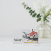 Carte De Visite Plan directeur Entrepreneur Architecte de construc (Debout devant)