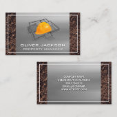 Carte De Visite Plan directeur | Hardhat (Devant / Derrière)