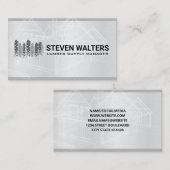 Carte De Visite Plan directeur | Logo de construction (Devant / Derrière)