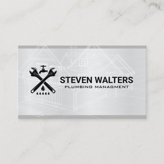 Carte De Visite Plan directeur | Logo de la clé et du bec (Devant)