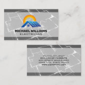 Carte De Visite Plan directeur | Logo de la maison solaire (Devant / Derrière)